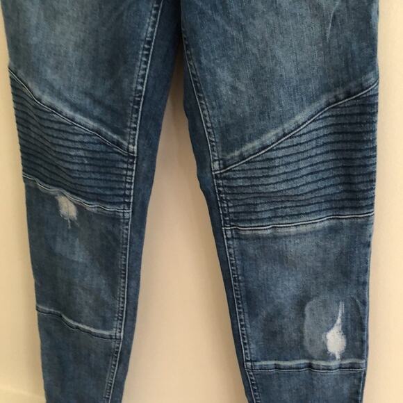 HP🎉ALL SAINTS BIKER CROPPED SKINNY JEANS 26 - Picture 5 of 7